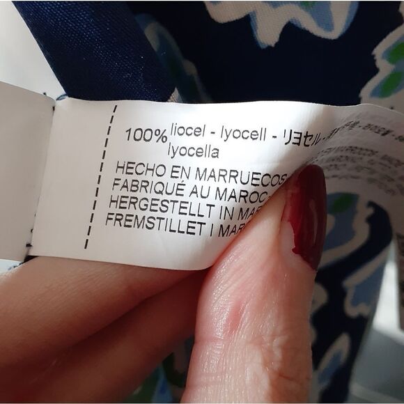 Zara Navy and White Floral Maxi Dress - Picture 9 of 15